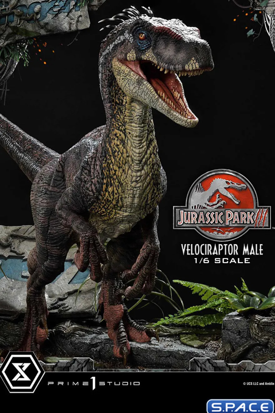 1/6 Scale Male Velociraptor Legacy Museum Collection Statue