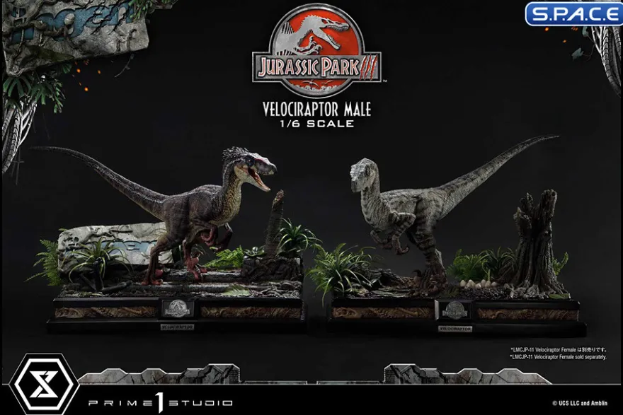 1/6 Scale Male Velociraptor Legacy Museum Collection Statue