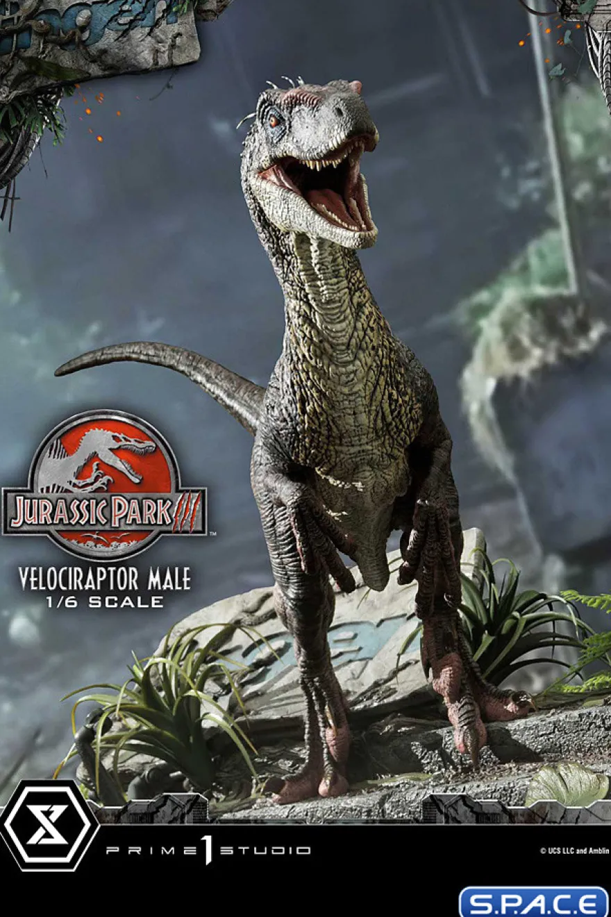 1/6 Scale Male Velociraptor Legacy Museum Collection Statue