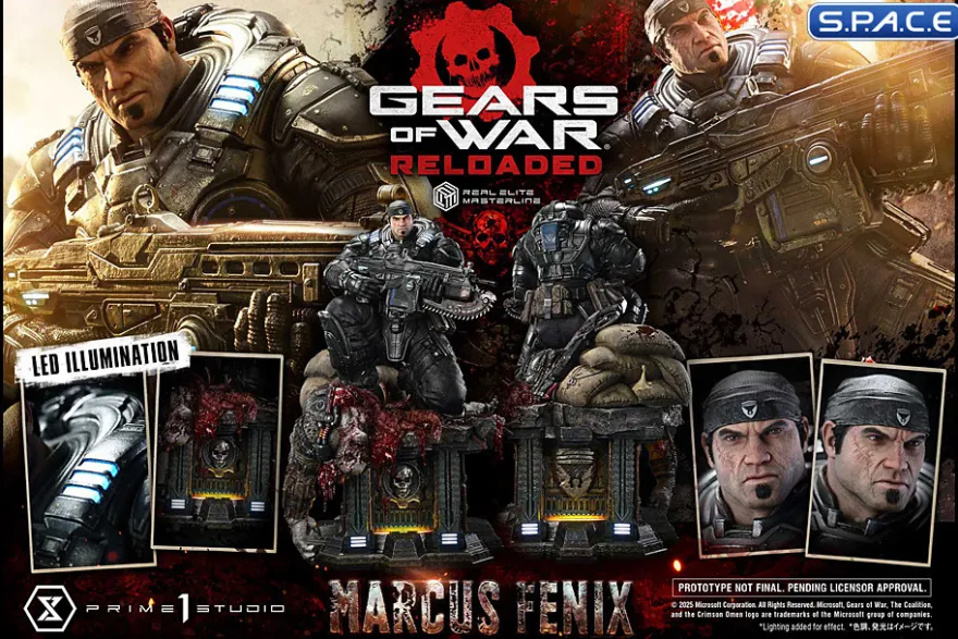 1/3 Scale Marcus Fenix Real Elite Masterline Statue