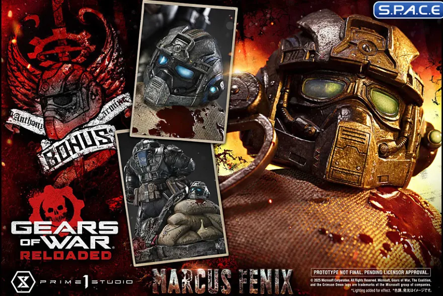 1/3 Scale Marcus Fenix Ultimate Real Elite Masterline Statue