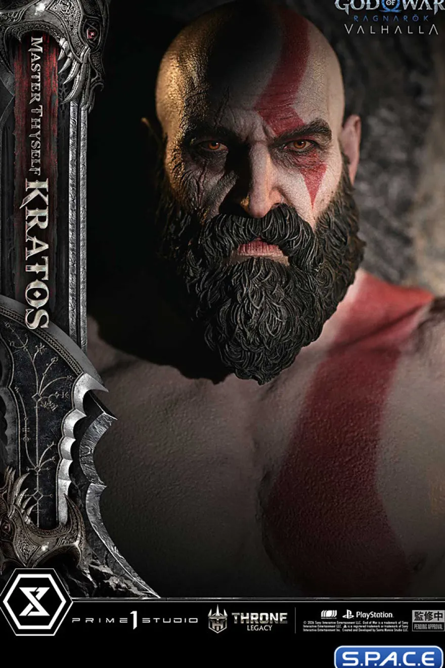 1/3 Scale Master Thyself Kratos Throne Legacy Statue
