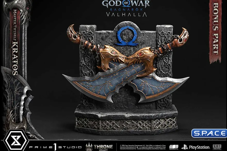 1/3 Scale Master Thyself Kratos Throne Legacy Statue