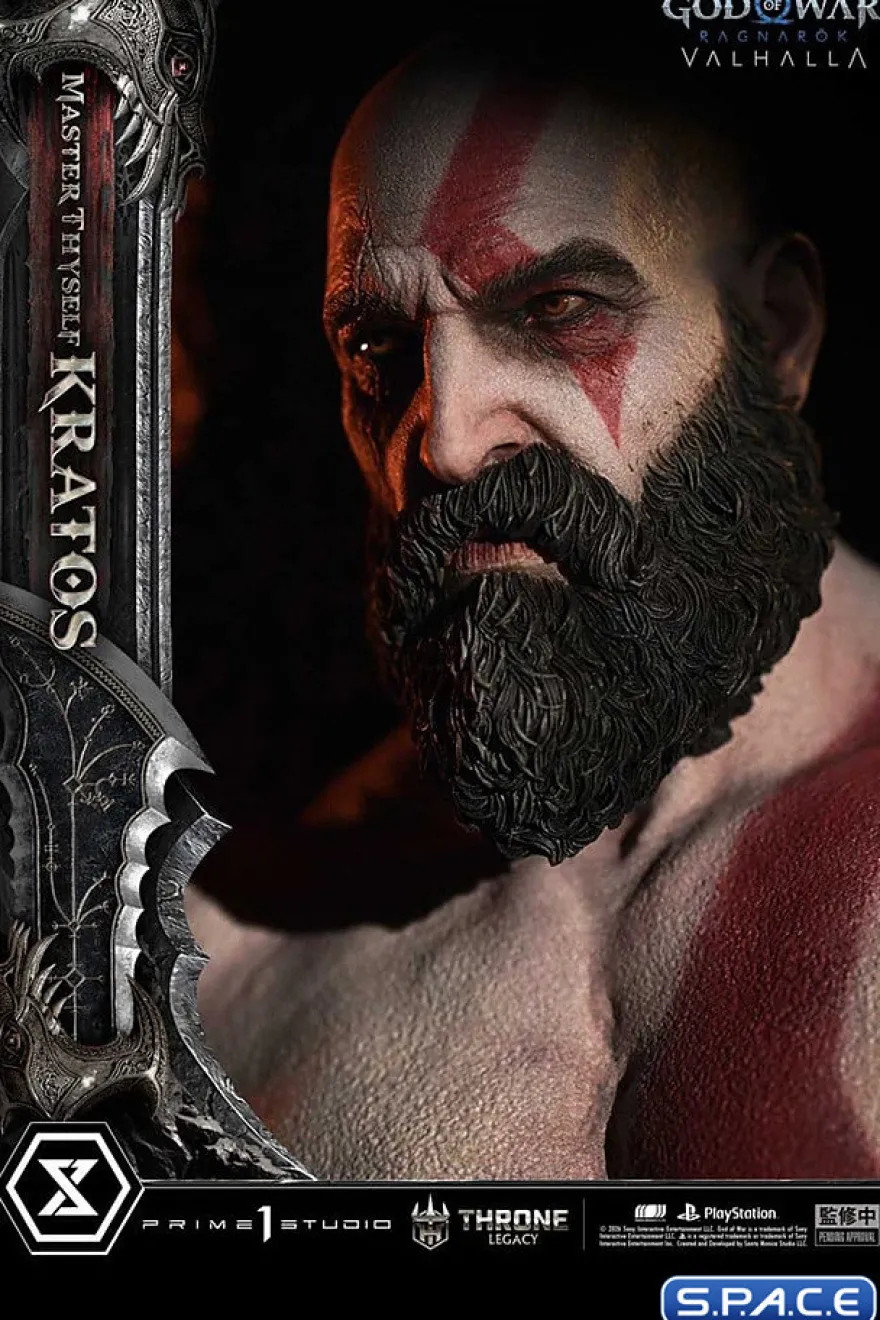 1/3 Scale Master Thyself Kratos Throne Legacy Statue