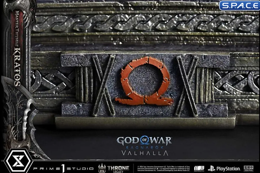 1/3 Scale Master Thyself Kratos Throne Legacy Statue