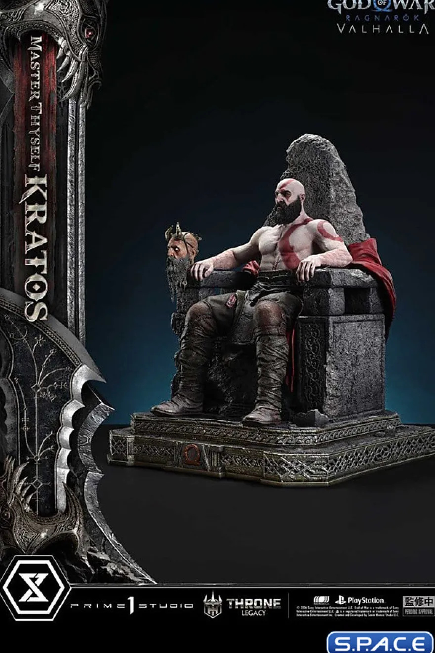 1/3 Scale Master Thyself Kratos Throne Legacy Statue