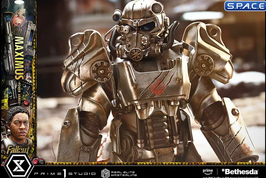 1/4 Scale Maximus Power Armor Real Elite Masterline Statue (Fallout)