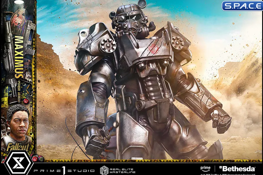 1/4 Scale Maximus Power Armor Real Elite Masterline Statue (Fallout)