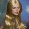 1/6 Scale Megan Head Sculpt (long blonde hair)