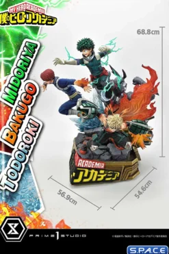 1/4 Scale Midoriya, Bakugo & Todoroki Ultimate Premium Masterline Statue