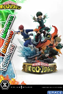 1/4 Scale Midoriya, Bakugo & Todoroki Ultimate Premium Masterline Statue