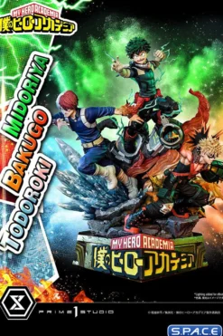 1/4 Scale Midoriya, Bakugo & Todoroki Deluxe Ultimate Premium Masterline Statue - Bonus Version
