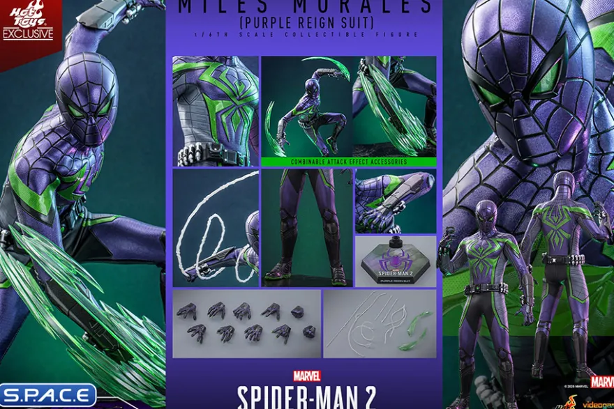 1/6 Scale Miles Morales »Purple Reign Suit« Videogame Masterpiece VGM68