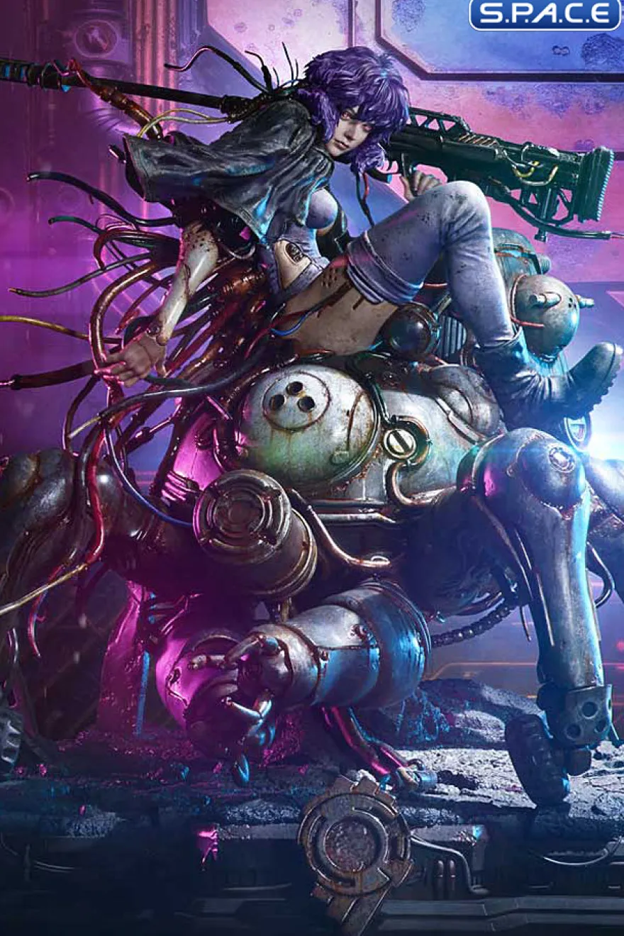 1/4 Scale Motoko Kusanagi & Tachikoma Statue - color Bonus Version