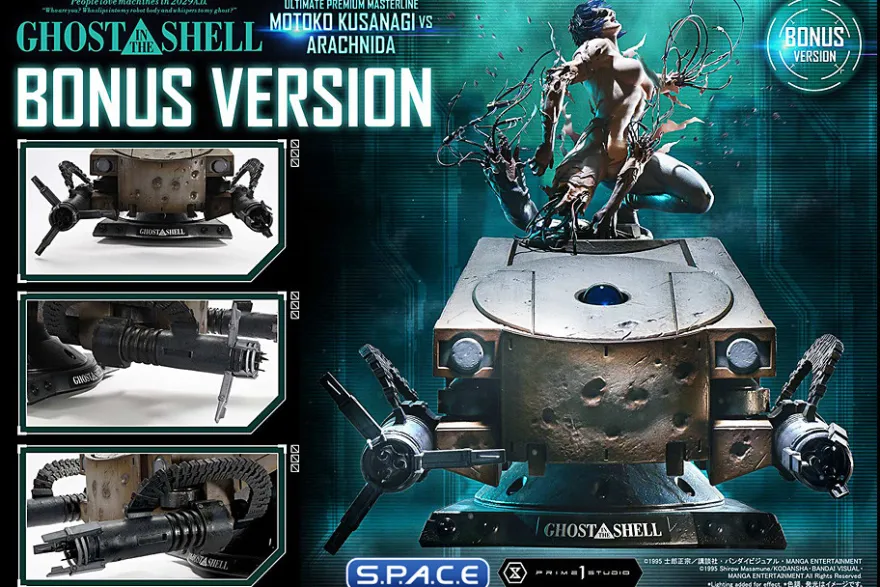 1/4 Scale Motoko Kusanagi vs. Arachnida Ultimate Premium Masterline Statue
