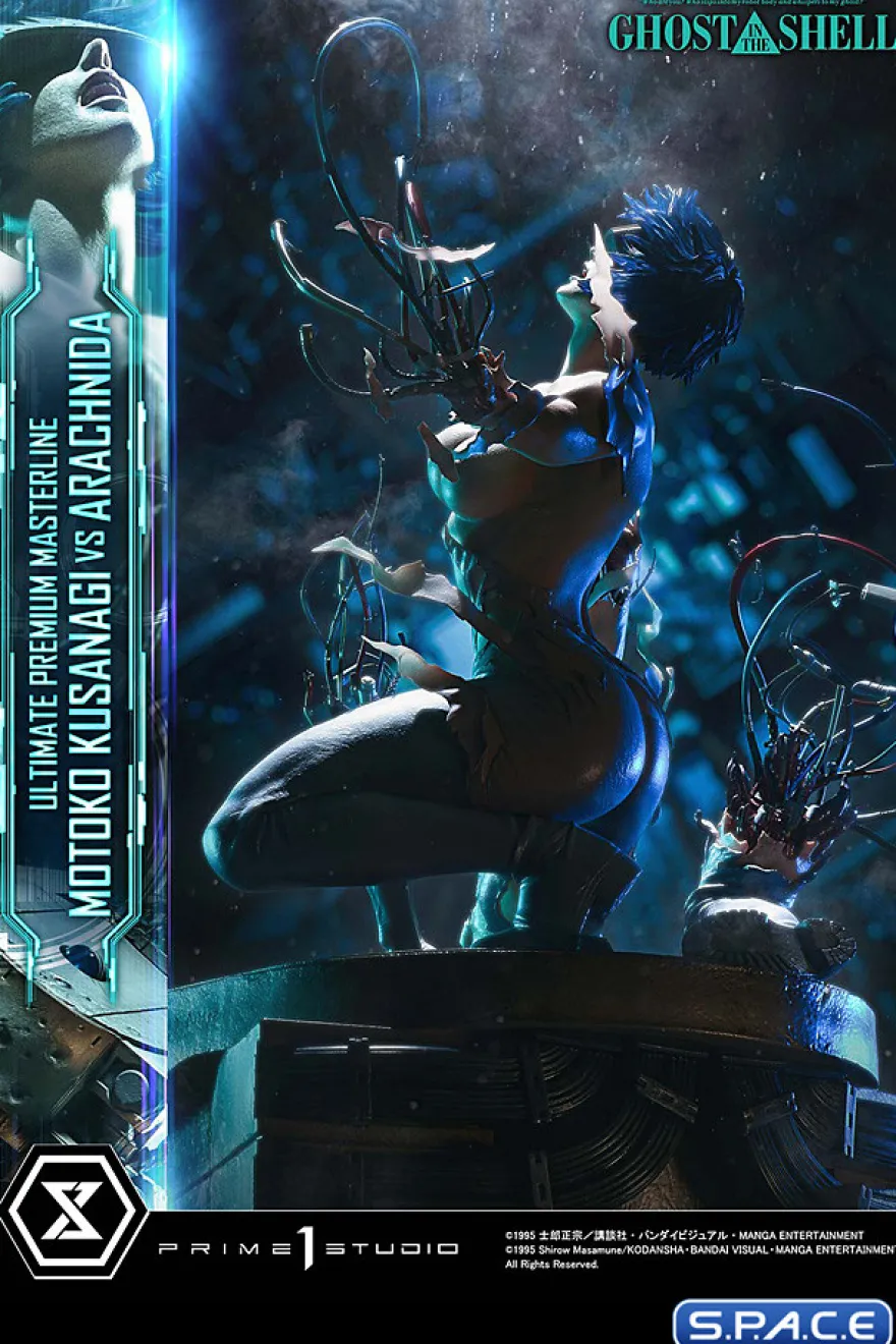 1/4 Scale Motoko Kusanagi vs. Arachnida Ultimate Premium Masterline Statue
