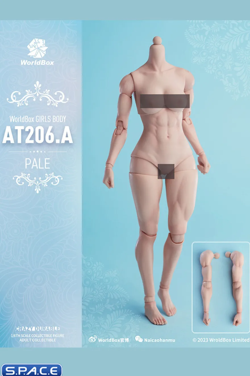 1/6 Scale muscular female Body AT206A