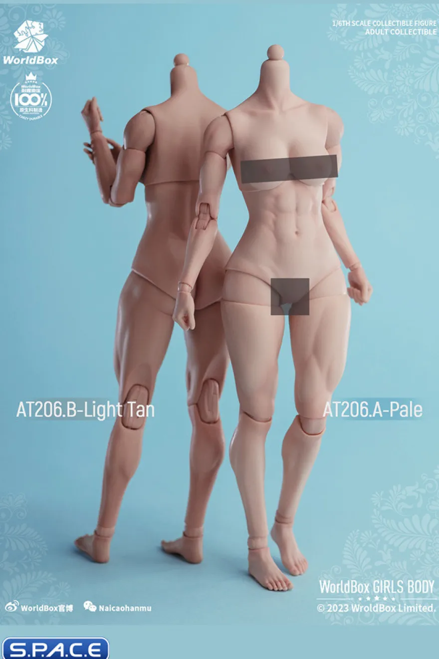 1/6 Scale muscular female Body AT206A
