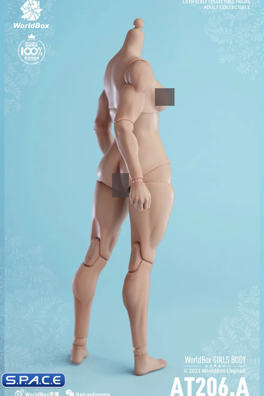 1/6 Scale muscular female Body AT206A