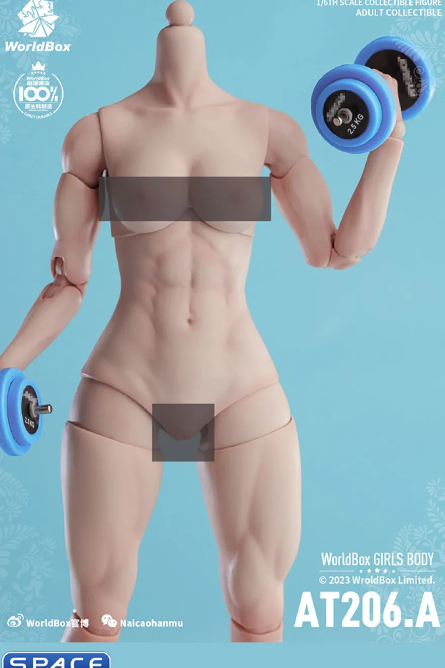 1/6 Scale muscular female Body AT206A