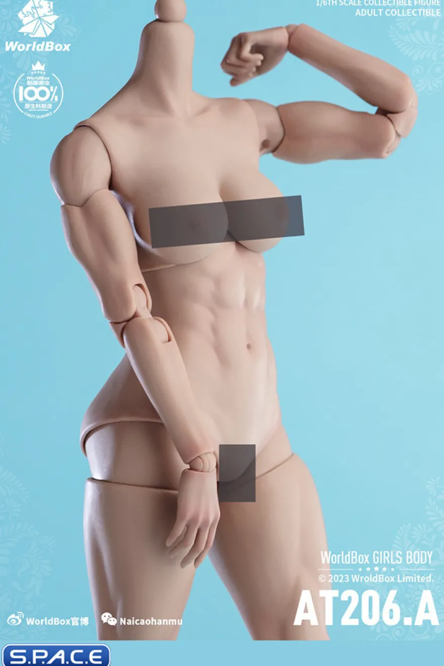 1/6 Scale muscular female Body AT206A