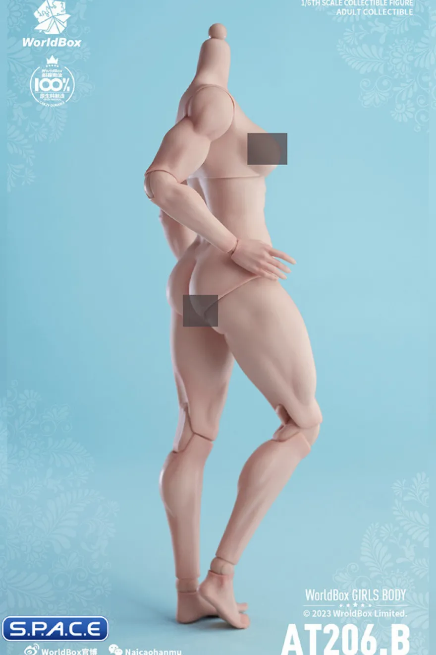 1/6 Scale muscular female Body AT206B