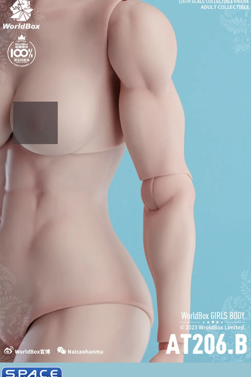1/6 Scale muscular female Body AT206B