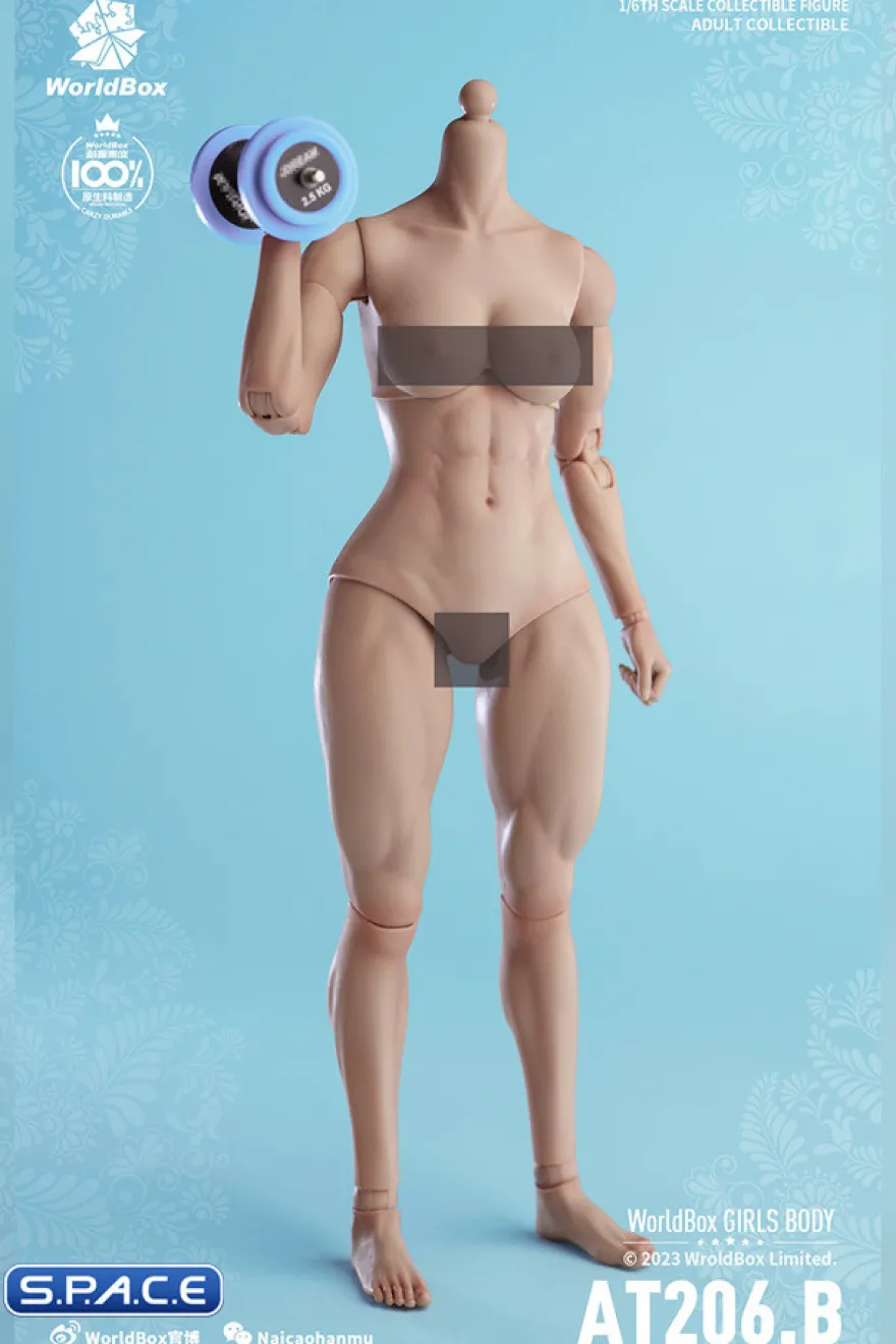 1/6 Scale muscular female Body AT206B