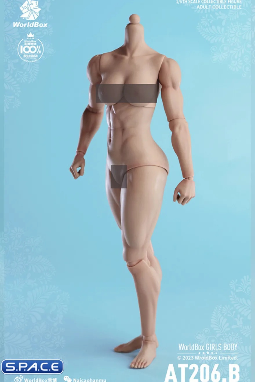 1/6 Scale muscular female Body AT206B