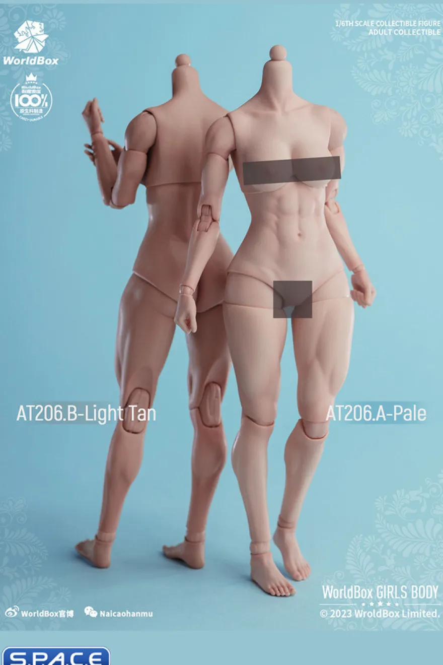 1/6 Scale muscular female Body AT206B