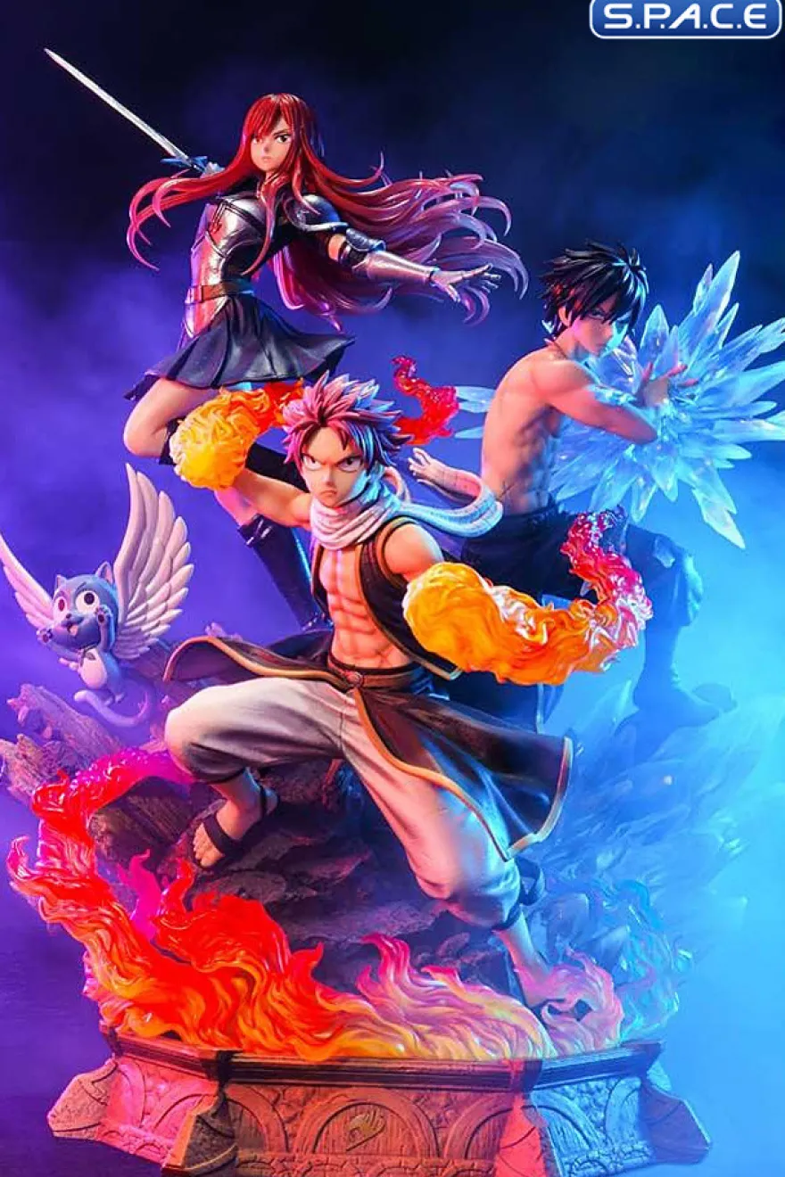 1/7 Scale Natsu, Gray, Erza & Happy Concept Masterline Statue