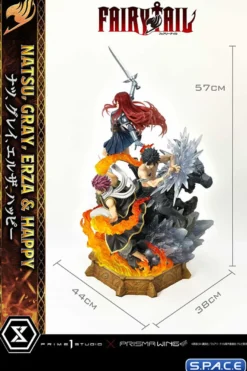 1/7 Scale Natsu, Gray, Erza & Happy Concept Masterline Statue