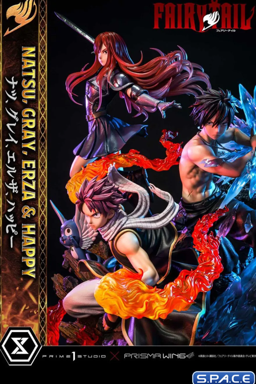 1/7 Scale Natsu, Gray, Erza & Happy Concept Masterline Statue