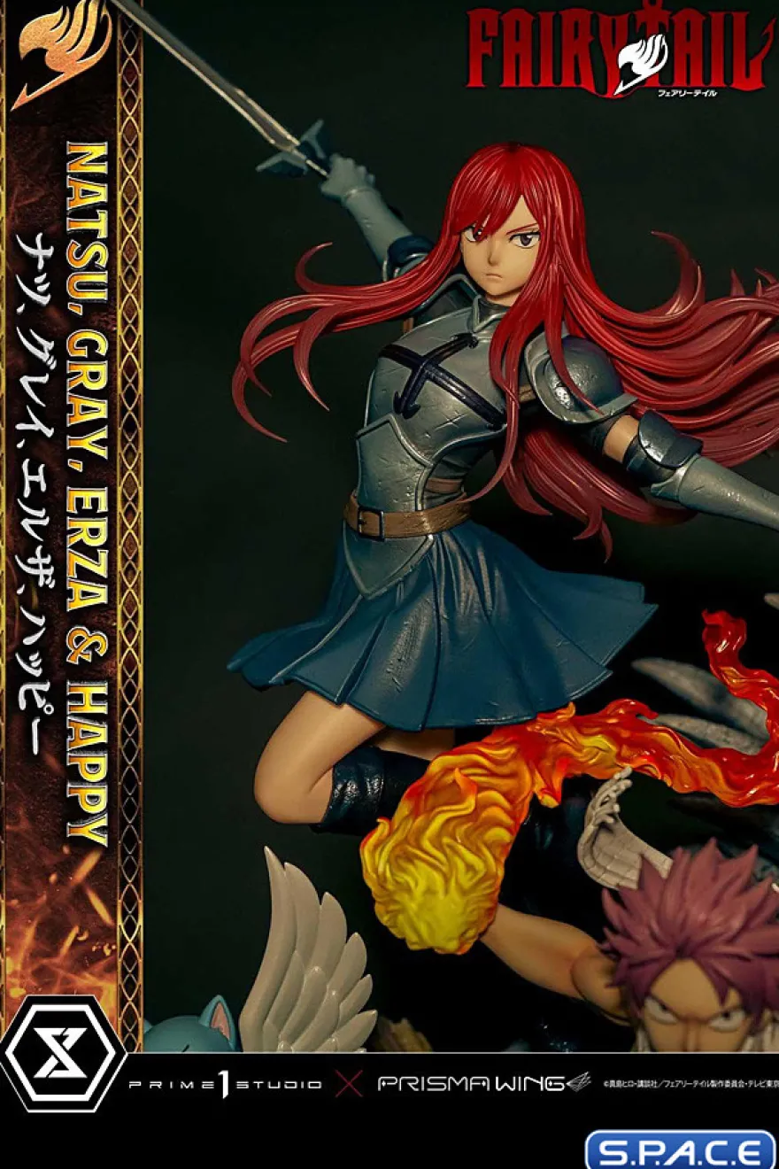 1/7 Scale Natsu, Gray, Erza & Happy Concept Masterline Statue