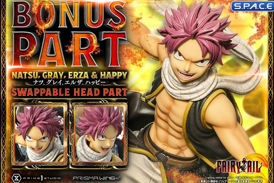 1/7 Scale Natsu, Gray, Erza & Happy Deluxe Concept Masterline Statue