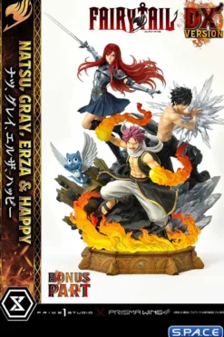 1/7 Scale Natsu, Gray, Erza & Happy Deluxe Concept Masterline Statue