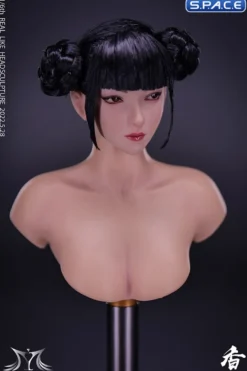 1/6 Scale Natsuki glancing sideways Head Sculpt