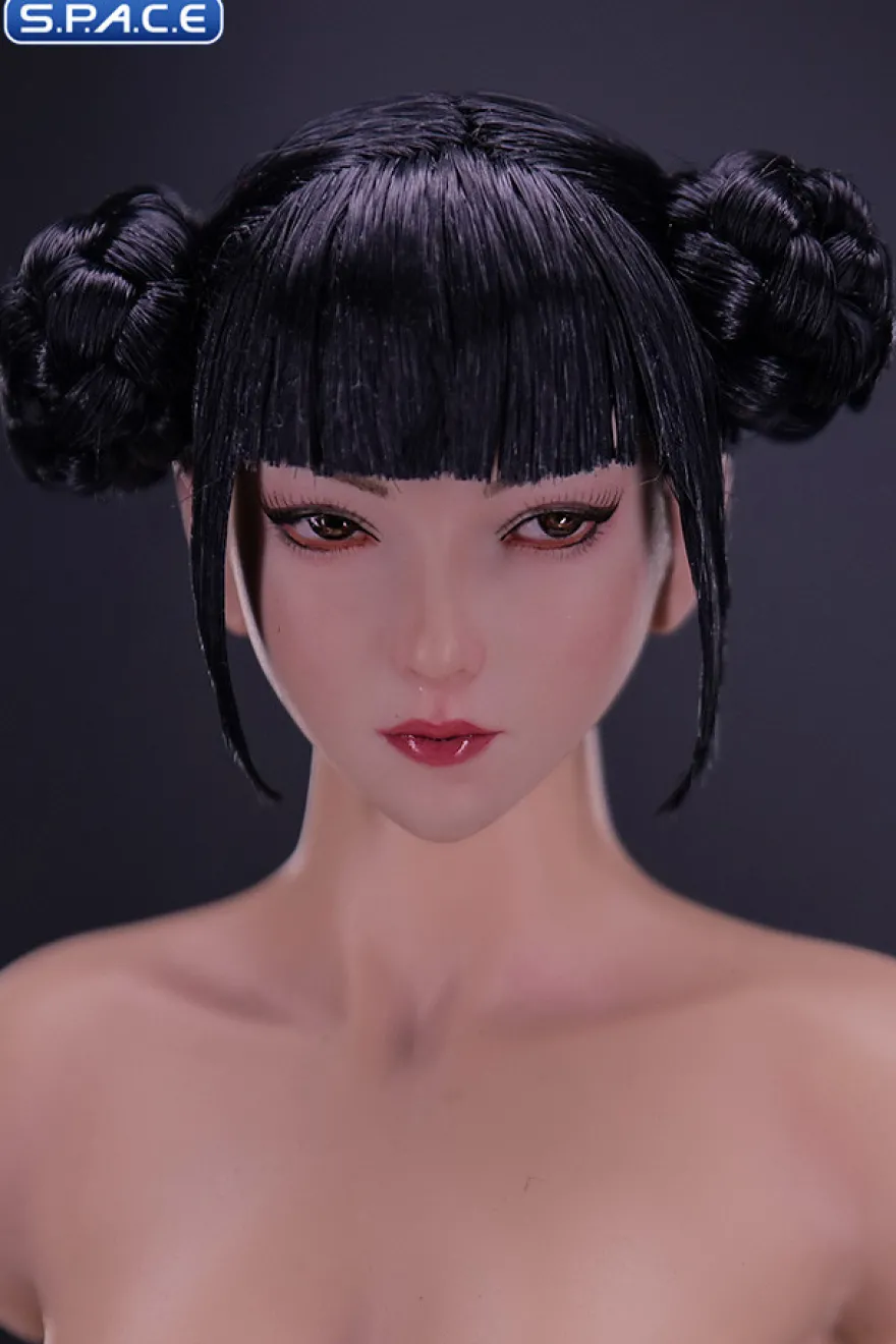 1/6 Scale Natsuki glancing sideways Head Sculpt