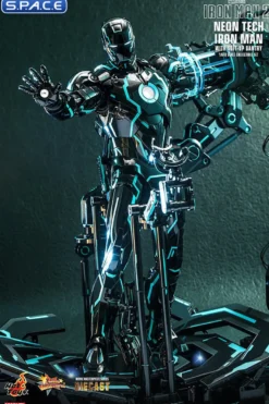 1/6 Scale Neon Tech Iron Man with Suit-Up Gantry Movie Masterpiece MMS672D50 (Iron Man 2)