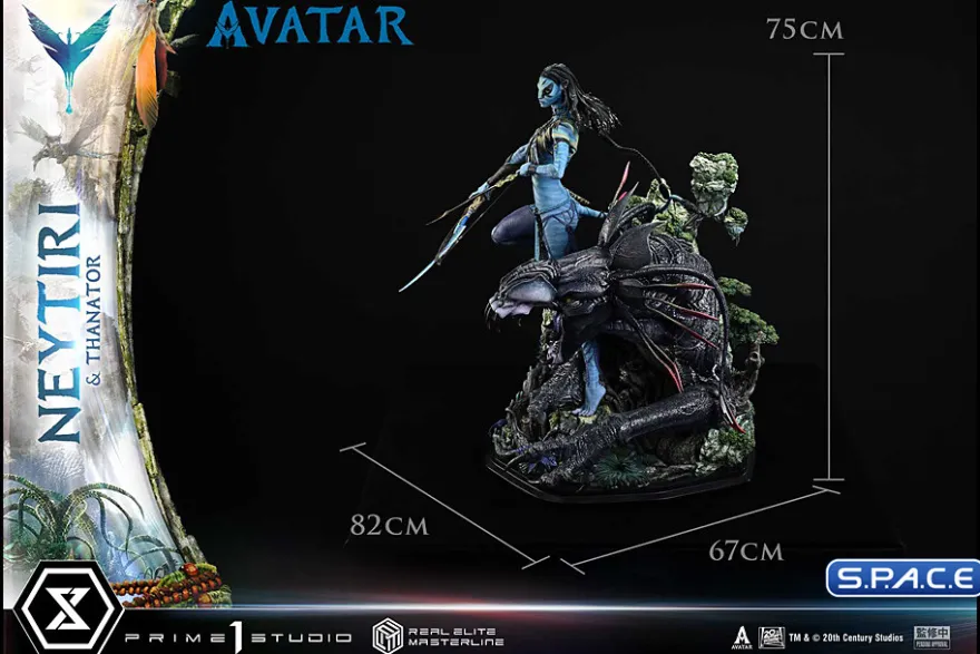 1/4 Scale Neytiri & Thanator Deluxe Real Elite Masterline Statue