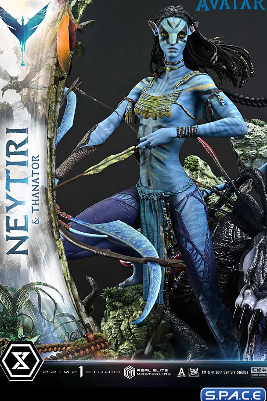 1/4 Scale Neytiri & Thanator Real Elite Masterline Statue