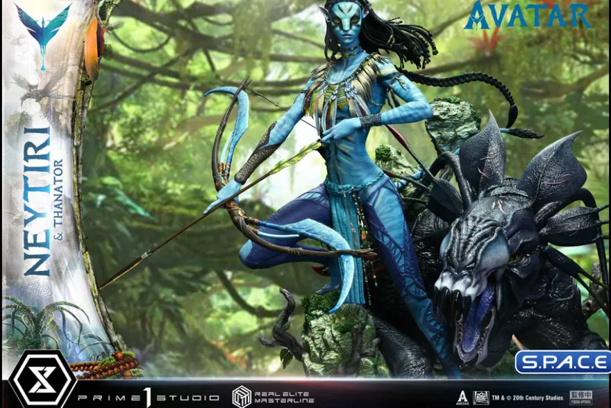 1/4 Scale Neytiri & Thanator Real Elite Masterline Statue