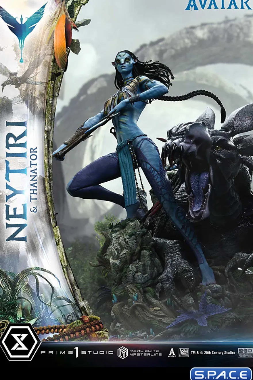 1/4 Scale Neytiri & Thanator Real Elite Masterline Statue