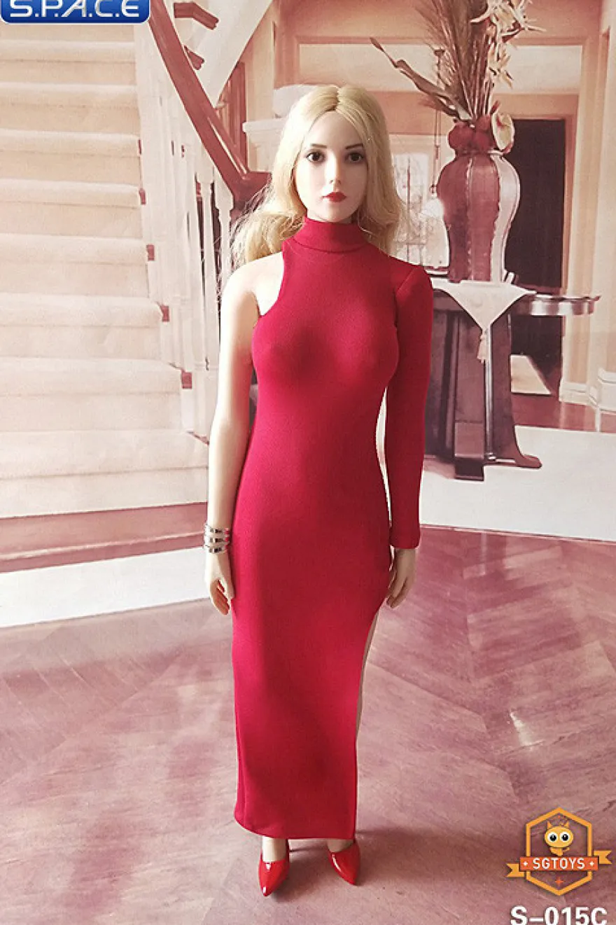 1/6 Scale One-Shoulder Evening Dress