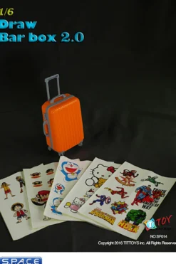 1/6 Scale orange Travel Trolley