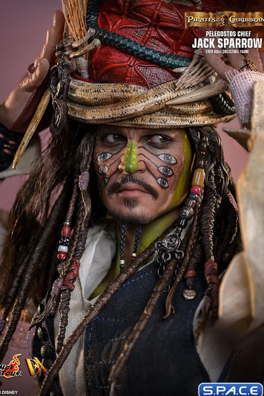 1/6 Scale Pelegostos Chief Jack Sparrow DX48