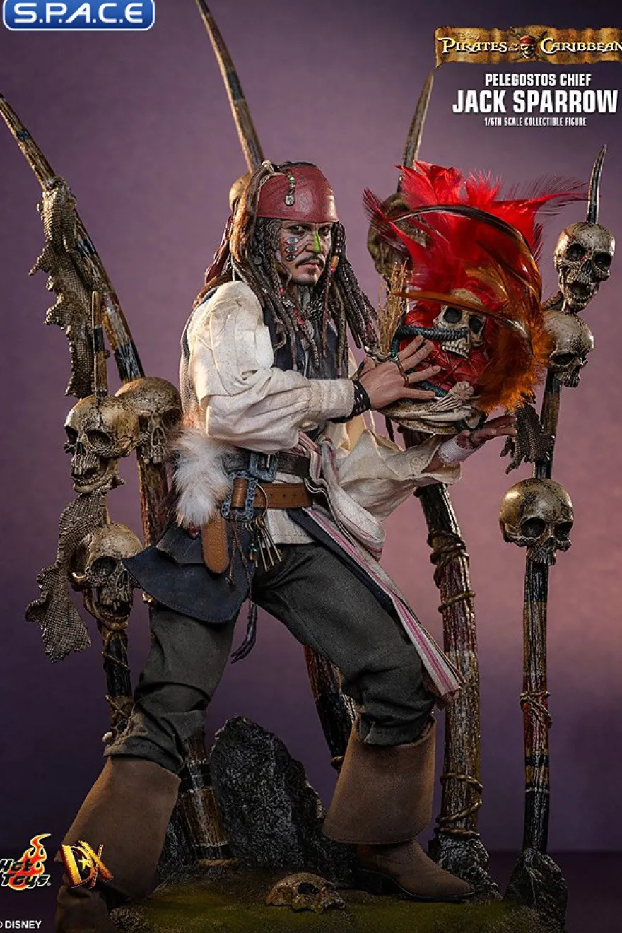 1/6 Scale Pelegostos Chief Jack Sparrow DX48