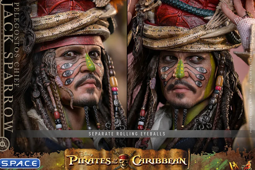 1/6 Scale Pelegostos Chief Jack Sparrow DX48