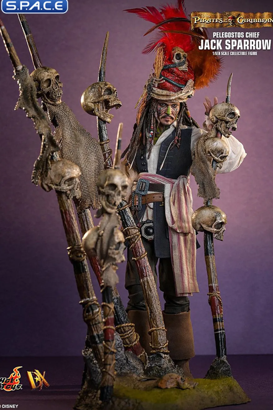 1/6 Scale Pelegostos Chief Jack Sparrow DX48