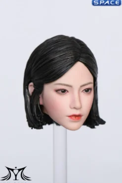 1/6 Scale Pomelo Head Sculpt with Leopard Cheongsam Dress Character Set